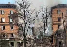 Запорожье шаҳридаги турар жойларга ракета зарбалари берилди (фото) фото