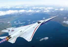 НАСА товушдан тез учадиган экспериментал Х-59 самолётини тақдим этди фото