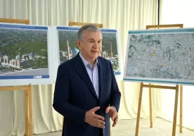 Shavkat Mirziyoyev Samarqandda Imom Buxoriy maqbarasini ziyorat qildi фото