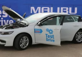Пискентдаги автополигонда турбодвигателли Malibu тест-драйвдан ўтказилди (фото) фото