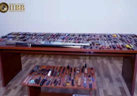 Тошкент вилоятида 700 дан ортиқ совуқ қуроллар йиғиштириб олинди фото