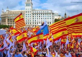 Барселонада Испания бирлиги учун намойиш бўлиб ўтди фото