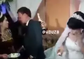 Тўйда келиннинг қалтис ҳазилига куёвнинг жавоби...(видео) фото
