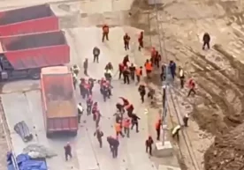 Москвадаги қурилишда мигрантлар муштлашди (видео) фото