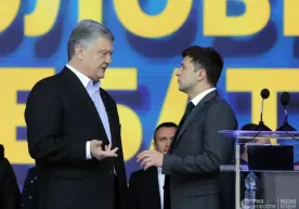 Poroshenko va Zelenskiy Kiyevdagi markaziy stadionda nimalar haqida bahslashishdi? фото