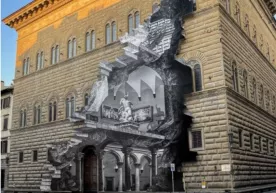 Франциялик рассом Ренессанс даврига оид Флорентина саройи деворларини «вайрон қилди» фото