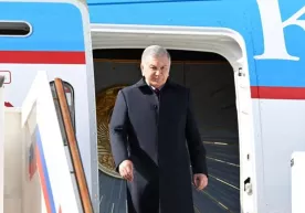 Şavkat Mirziyoyev Moskova'ya geldi фото