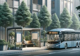 Toshkentda jamoat transportiga ajratilgan yoʻlakdagi qoidabuzarliklarni qayd etish uchun avtobuslarga kamera oʻrnatilmoqda фото