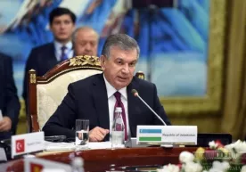 Shavkat Mirziyoyev Turkiy tilli davlatlar hamkorlik kengashi sammitida nutq soʻzladi (foto) фото