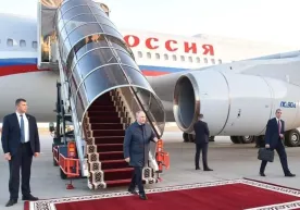 Rossiya prezidenti Vladimir Putin Qirg‘izistonga bordi фото