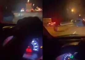 Furaning bo‘shab ketgan g‘ildiragiga urilib, havoga uchib ketgan Toyota (video) фото