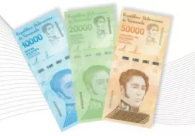 Инфляция туфайли Венесуэла беш хонали қийматдаги банкнотлар чиқарди фото
