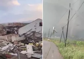 Xitoyga yopirilgan kuchli tornado 150 ga yaqin uyga zarar yetkazdi (video) фото