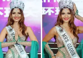 Mrs. Globe International-2025 гўзаллик тожи ҳиндистонлик Анурада Гаргга насиб этди фото