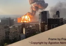 Байрутдаги портлашнинг сифатли видеоси пайдо бўлди (видео) фото