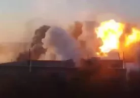 Жангарилар объектига авиабомба билан зарба берилиши... (видео) фото