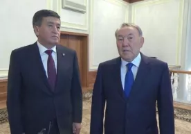 Назарбоев Жээнбеков билан ҳамкорлик масалаларини муҳокама қилди фото