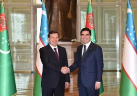 Turkmaniston prezidenti Shavkat Mirziyoyevni Kaspiydagi dengiz kurortiga taklif qildi фото