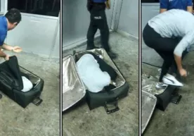 Oʻzbekistonlik ayol jomadon ichida Turkiyaga kirmoqchi boʻldi (video) фото