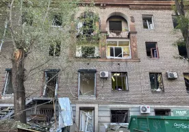 Запорижжяда Россия зарбаси натижасида 21 киши яраланди фото