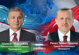 Шавкат Мирзиёев Туркия президенти Ражаб Тоййиб Эрдўғонни туғилган куни билан табриклади фото