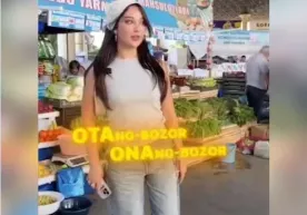 Актриса Асал Шодиева Олой бозорига тушиб, мева ва сабзавотлар харид қилди (видео) фото