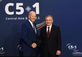 Shavkat Mirziyoyev Nyu-Yorkda «C5+1» formatidagi birinchi sammitda ishtirok etdi фото