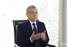 Шавкат Мирзиёев Самарқандда Ислом Каримов мақбарасини зиёрат қилди фото