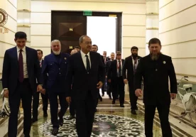 Абдулла Арипов ва Отабек Умаров Грознийдаги форумда Рамзан Қодиров билан учрашди фото