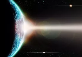 Olimlar sirli kosmik nurni o‘rganishdi фото