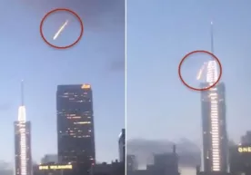 Los-Anjeles osmonida “meteor-odam” paydo boʻldi (video) фото