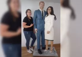 Angliyalik fuqaro Shahzoda Garri va Megan Markl ko‘rinishidagi ularning bo‘yi baravar tort pishirtirdi фото