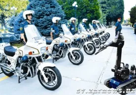 Самарқанд шаҳри йўл назоратчиларига Honda мотоцикллари топширилди фото
