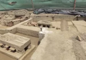 Ҳиндистонда тўрт минг йиллик тарихга эга даҳма топилди (видео) фото
