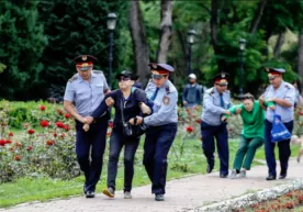 Qozog‘istonda Xitoy fabrikalarini qurmaslik talabi bilan namoyish o‘tkazildi (video) фото