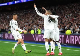 "Real Madrid" leads 2-0 against "Manchester City" at halftime фото