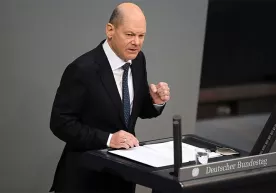 «Rus xalqi urushni istamaydi, bu Putinning urushi bo‘lib qoladi» — Germaniya kansleri фото