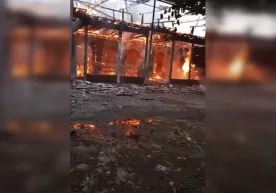 Marhamat tumanidagi masjidlardan birida yong‘in yuz berdi (video) фото