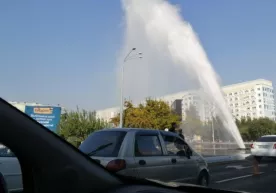 Тошкент марказида сув қувури «портлади» (видео) фото