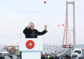Туркия: дунёдаги энг узун осма кўприк ишга тушди фото