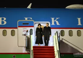 Shavkat Mirziyoyev Pekinga yetib bordi (foto) фото