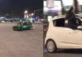 Тошкентда «тунги кўнгилочарлик»да қатнашган 14 та автомобиль жарима майдончасига қўйилди (видео) фото