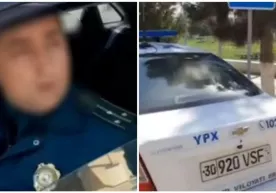 ЙПХ ходимининг ўзи қоида бузди. Блогер талаби билан унга маъмурий баённома тузилди фото