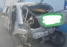Фарғонадаги «заправка»да Matiz автомашинаси газбаллони портлаб кетди фото