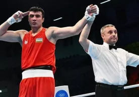 Bahodir Jalolov qozog‘istonlik azaliy raqibi Kamshibek Kunkabayevni mag‘lub etib, Osiyo chempioniga aylandi фото
