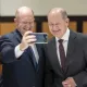 Germaniya kansleri Olaf Shols AQSHda o‘z qiyofadoshi bilan uchrashdi