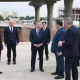 Шавкат Мирзиёев 3 қаватли кўприк қурилишини бориб кўрди (видео)