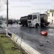 Фарғонада «бензовоз» ва Cobalt иштирокида йўл-транспорт ҳодисаси содир бўлди (фото)