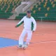 Berdimuhamedov Turkmanboshi shahrida amaldorlar bilan mini-futbol o‘ynadi (video)