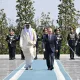 Самарқандда Қатар амирини тантанали кутиб олиш маросими бўлиб ўтди (фото)
